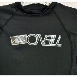 O'Neil Skins 6 oz 50+ UV Protection Rash Guard. Youth Large. Black